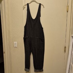 Stylish Black Denim Jumpsuit